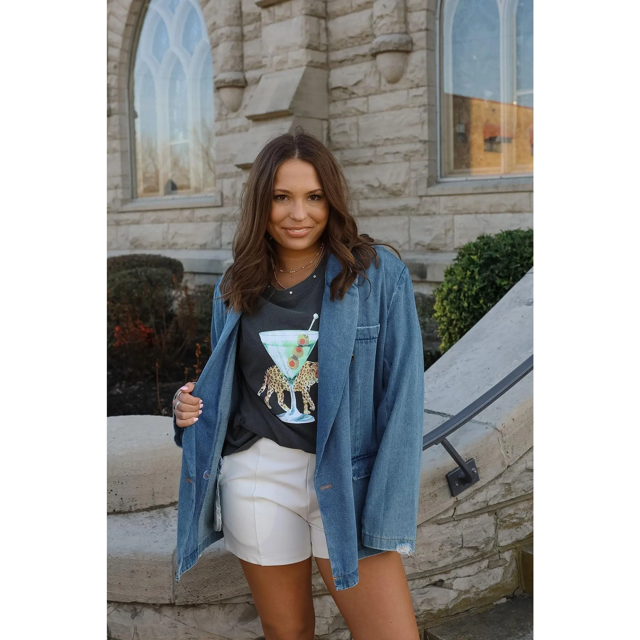 Oversized Denim Blazer
