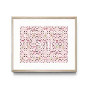 Alpha Phi Art Print Officially Licensed High-Quality Watercolor Paper Hand-Painted Elements Sorority Legacy Chapter House Decor