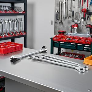 Silver Ratchet Wrench 1/4 Inch Mini Double Headed 72 Tooth Drive Socket (Bits Not Included), Ratchet Set Rotator Practical Accessories Tool, 5 Degrees Quick Install Release