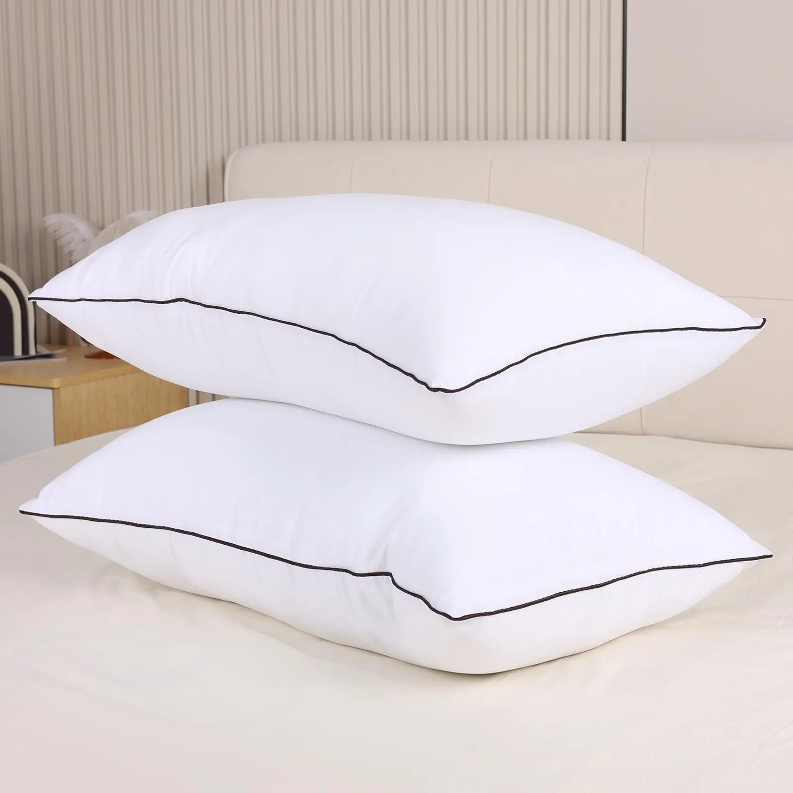 UFIST Hotel-style Sleeping Pillows, Lightweight, Soft, Quick to Rebound, Pillows Provide Support for Head and Neck, Making Them Ideal Bedding for Back, Stomach Or Side Sleepers