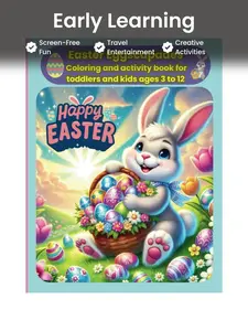 Easter Eggscapades: Easter  and activity  for  and preschool children, with maze, trace and counting pages. Paperback – January 24, 2025 Coloring Book Toddler Crayons