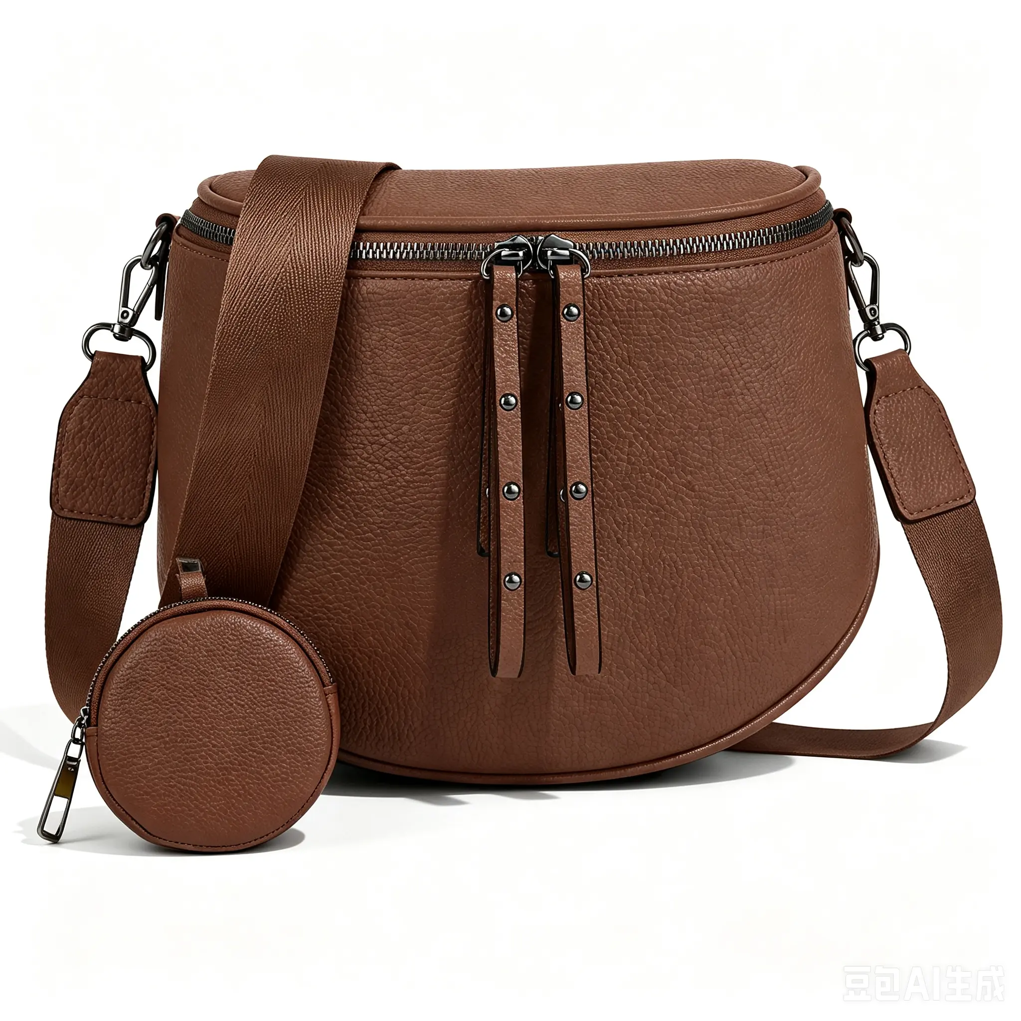 Women's 2026 Hot Item Portable Large Capacity Waterproof Leather Pouch with Adjustable Strap Compact Cosmetic Bag Ideal for Outings Travel & Gatherings Perfect Gift