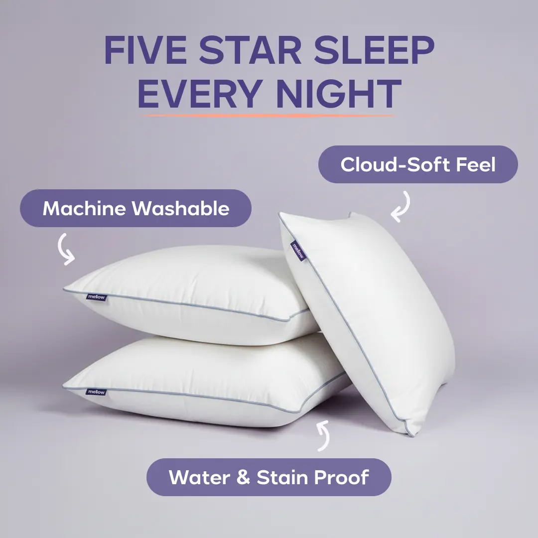 Mellow Sleep | Hotel Pillow Waterproof & Stain-Resistant Cloud-Soft Hypoallergenic Machine Washable Best Pillow of 2025 Mellow Sleep | Hotel Pillow Waterproof & Stain-Resistant Cloud-Soft Hypoallergenic Machine Washable Best Pillow of 2025