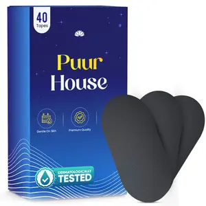 Mouth Tape for Sleeping (40 Strips) – Anti-Snoring Sleep Strips for Nose Breathing, Gentle Hypoallergenic Adhesive, Better Sleep & Dry Mouth Relief