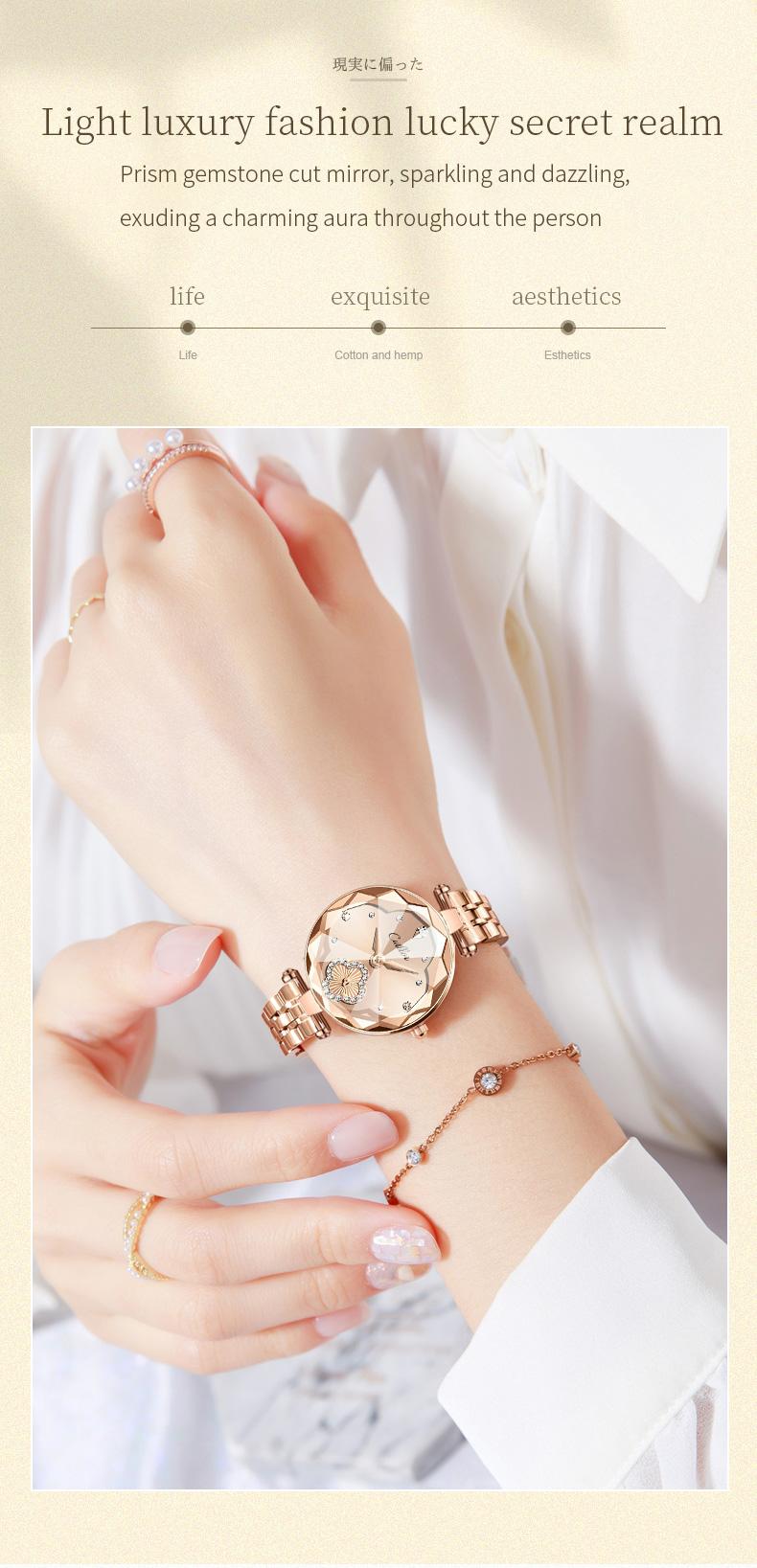 [Christmas Gift]Apple Gift Box Four-Leaf-Clover Women’s Watch - elegant and stylish. The perfect choice for Christmas and New Year gifts, ideal for girlfriends, wives, and family. A truly perfect gift