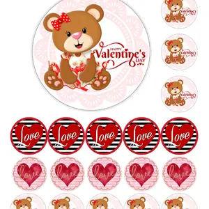 Valentines  transfer sheets  for gelapaletas (edible sheet)N2