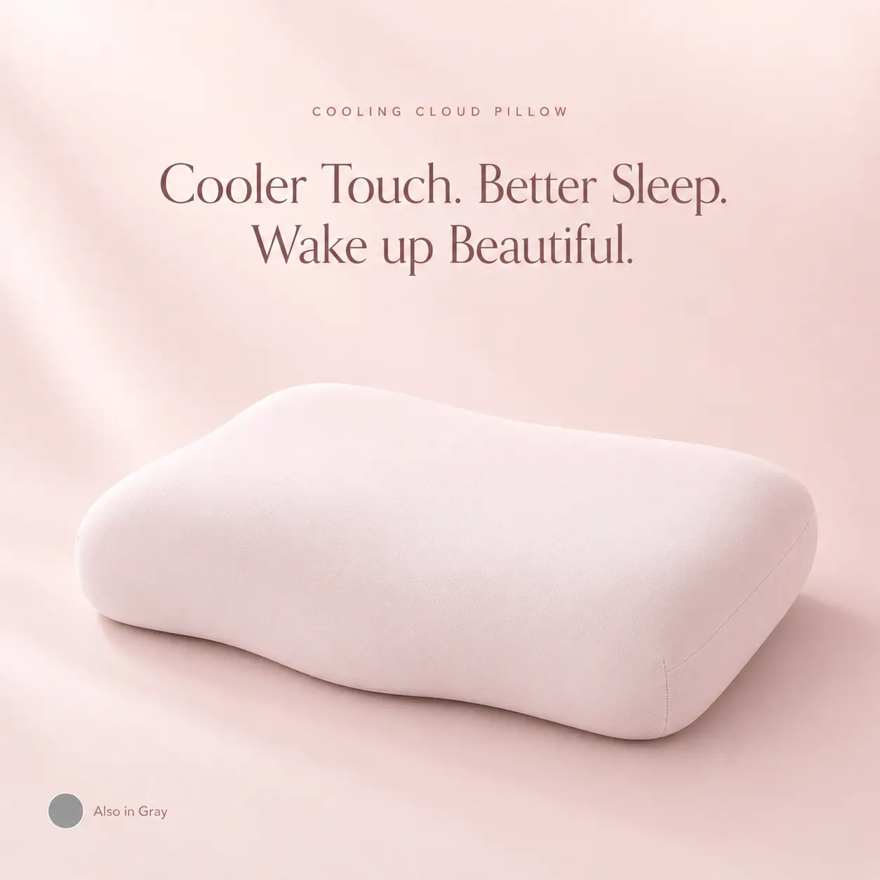 GEECO Cooling Cloud Pillow 1/2PCS with GIFT Cooling Pillowcase, Beauty Sleep Memory Foam Pillow LIVE STEAM Neck Support Pillow for Side Back & Stomach Sleepers gift summerwins deep sleep pillow shopping puff removable pillowcase