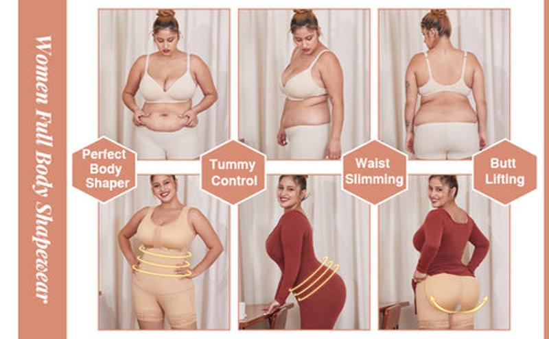 FeelinGirl Fajas Colombianas Shapewear Postpartum Tummy Control Body Shaper BBL Post Shapewear Soft Womenswear