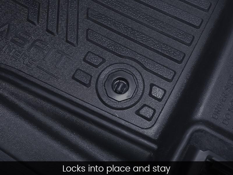 Lasfit fit for 2024-2026 Toyota Tacoma 1st Row Floor Mats, Fit Auto Transmission Only