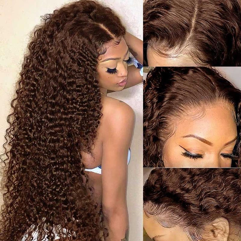 Chocolate Brown Deep Curly Human Hair Wig 13X4 Hd Transparent Lace Frontal Wigs Colored Loose Deep Wave 13X6 Lace Front Wig For Women 30 34 Inch Natural Hairline TikTokShopBlackFriday Chocolate Brown Deep Curly Human Hair Wig 13X4 Hd Transparent Lace Frontal Wigs Colored Loose Deep Wave 13X6 Lace Front Wig For Women 30 34 Inch Natural Hairline TikTokShopBlackFriday