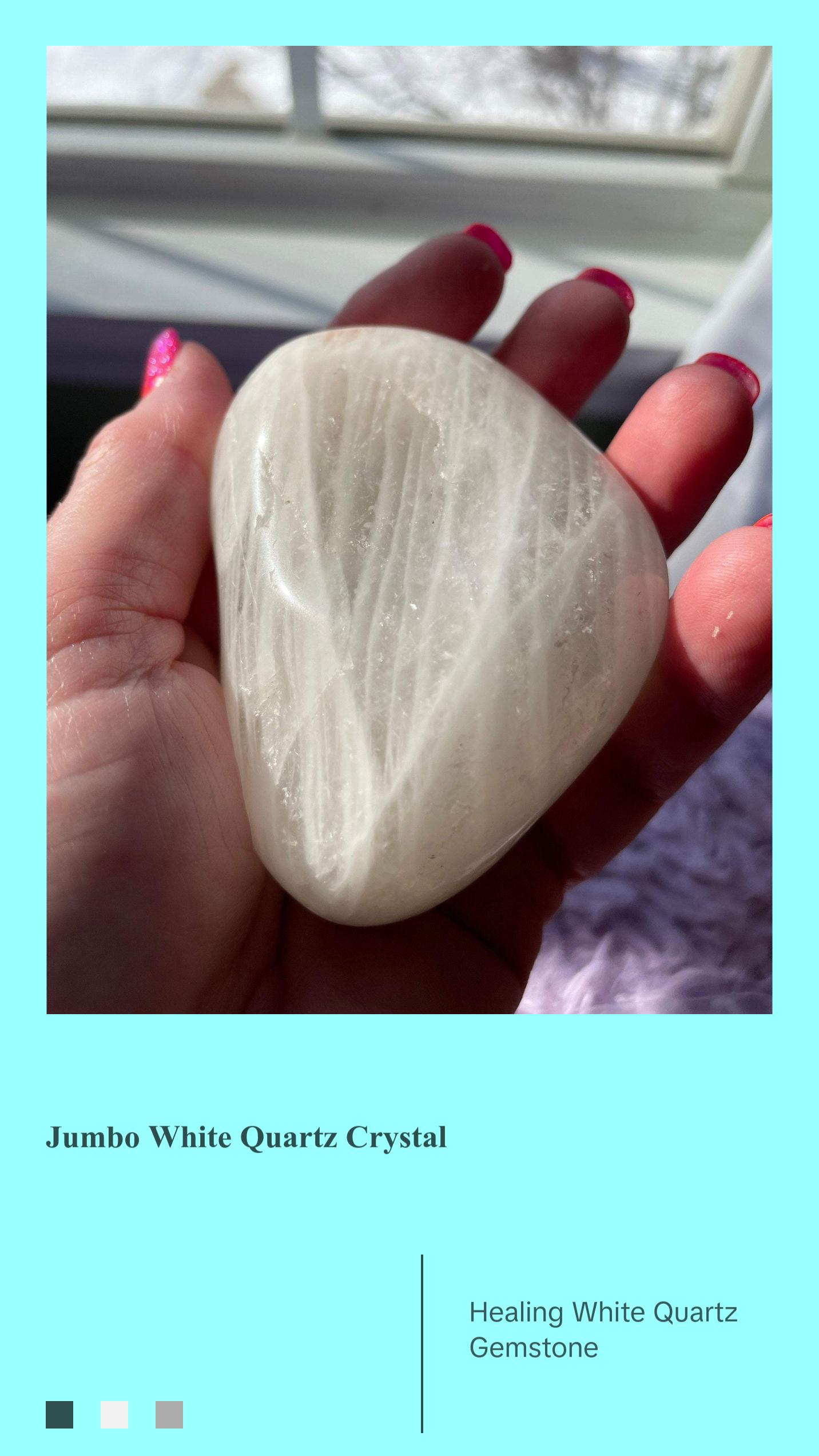 Jumbo White Quartz white stones white crystal