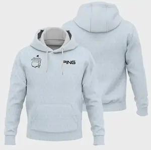 Pattern Masters Tournament Ping Hoodie Shirt in White Light Blue - Logo Design for Golf Enthusiasts