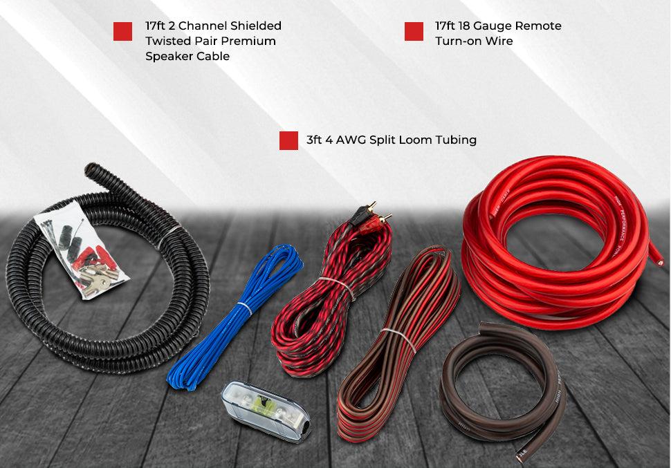 4-GA CCA Amplifier Installation Kit - RED