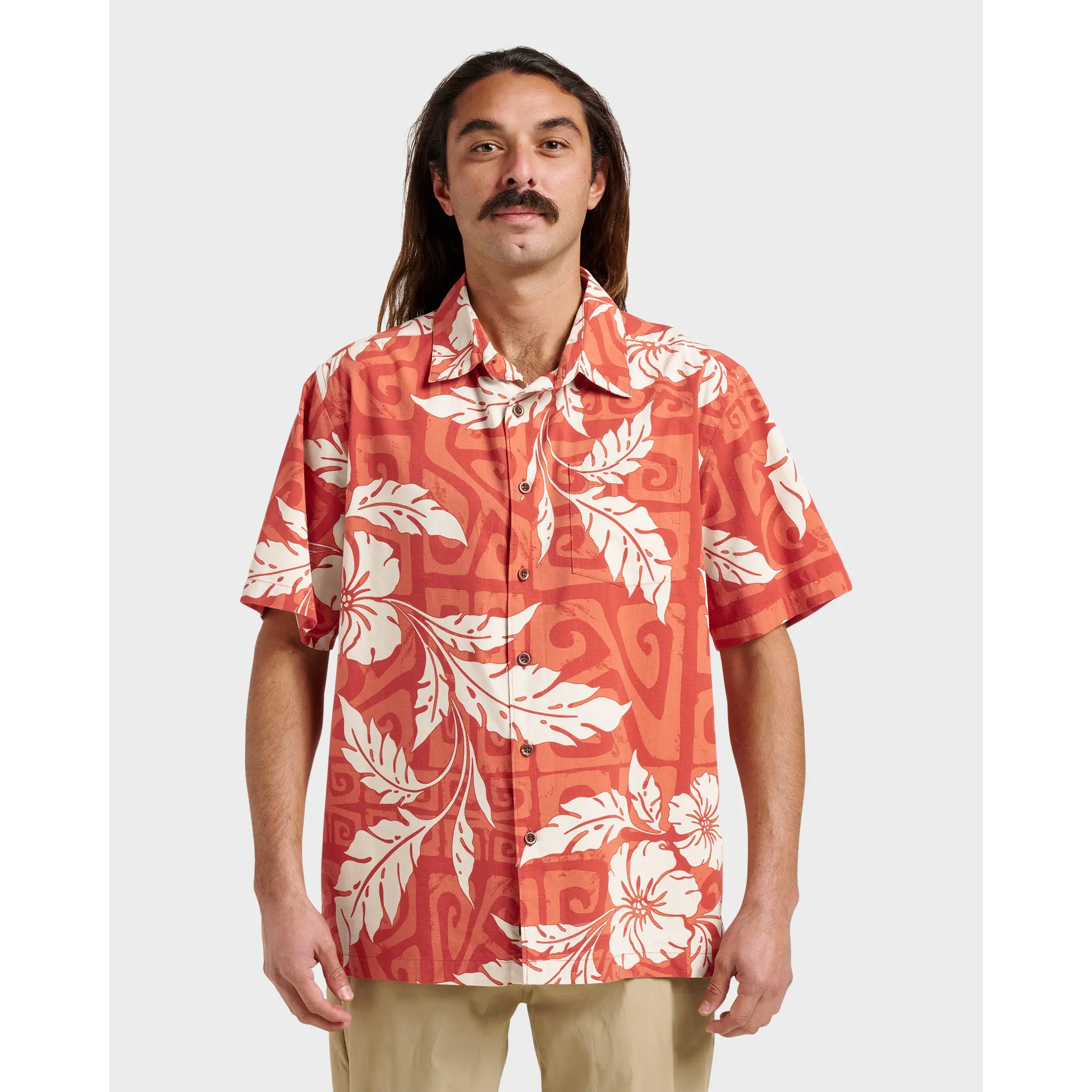 Quiksilver | Waterman Beach Shack Shirt | Men's Garment-Washed Washed Finish | Beach Days