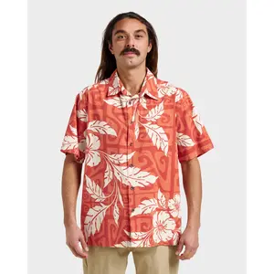Quiksilver | Waterman Beach Shack Shirt | Men's Garment-Washed Washed Finish | Beach Days