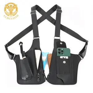 LEDUNTINO Underarm shoulder bag with built-in anti-theft hidden storage pockets for phones and outdoor gear. Lightweight and multi-functional, suitable for cycling, hiking, and various sports. Weapons are