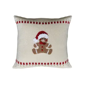 Gingerbread Man Pillow 10"