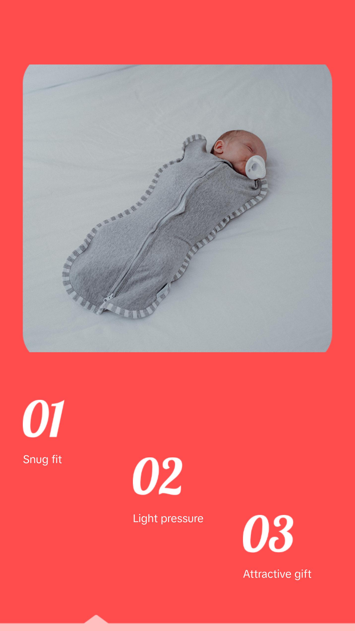 Comfy Cubs Swaddle Blanket Baby Girl Boy Easy Zipper Wrap 2 Pack Newborn Infant Sleep Sack (Large 3-6 Months)