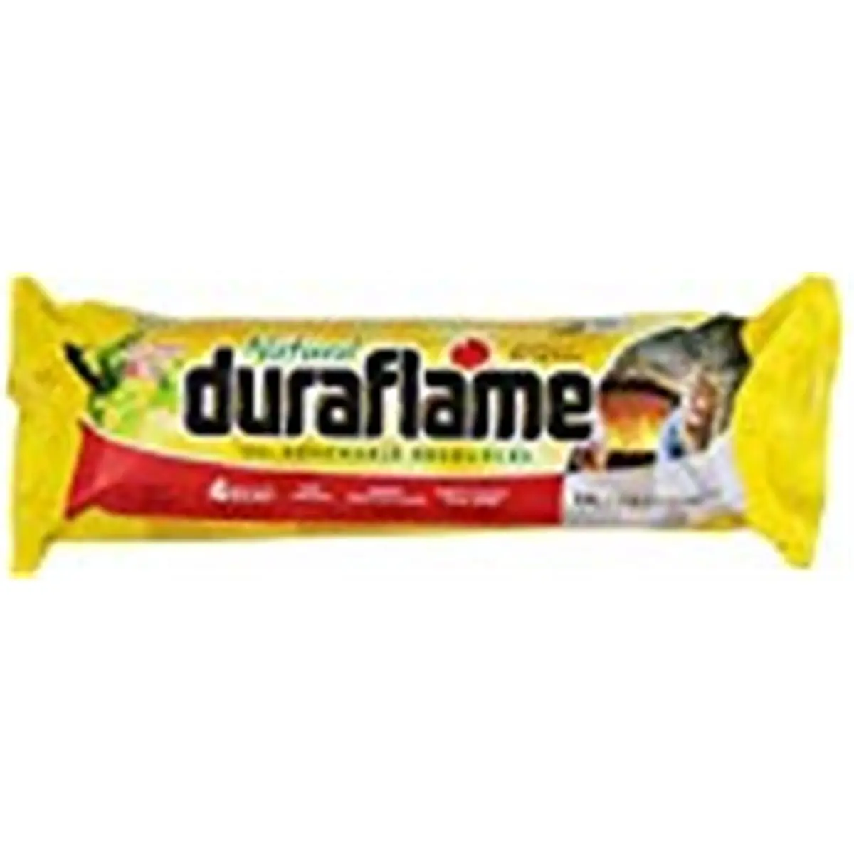 Duraflame Cowboy 6 lbs Fire Log - Pack of 6, Fire Pit & Outdoor Fireplace Starter, Lights Quickly, Full Flames in 5 Minutes, Safety Institute of America Accepted