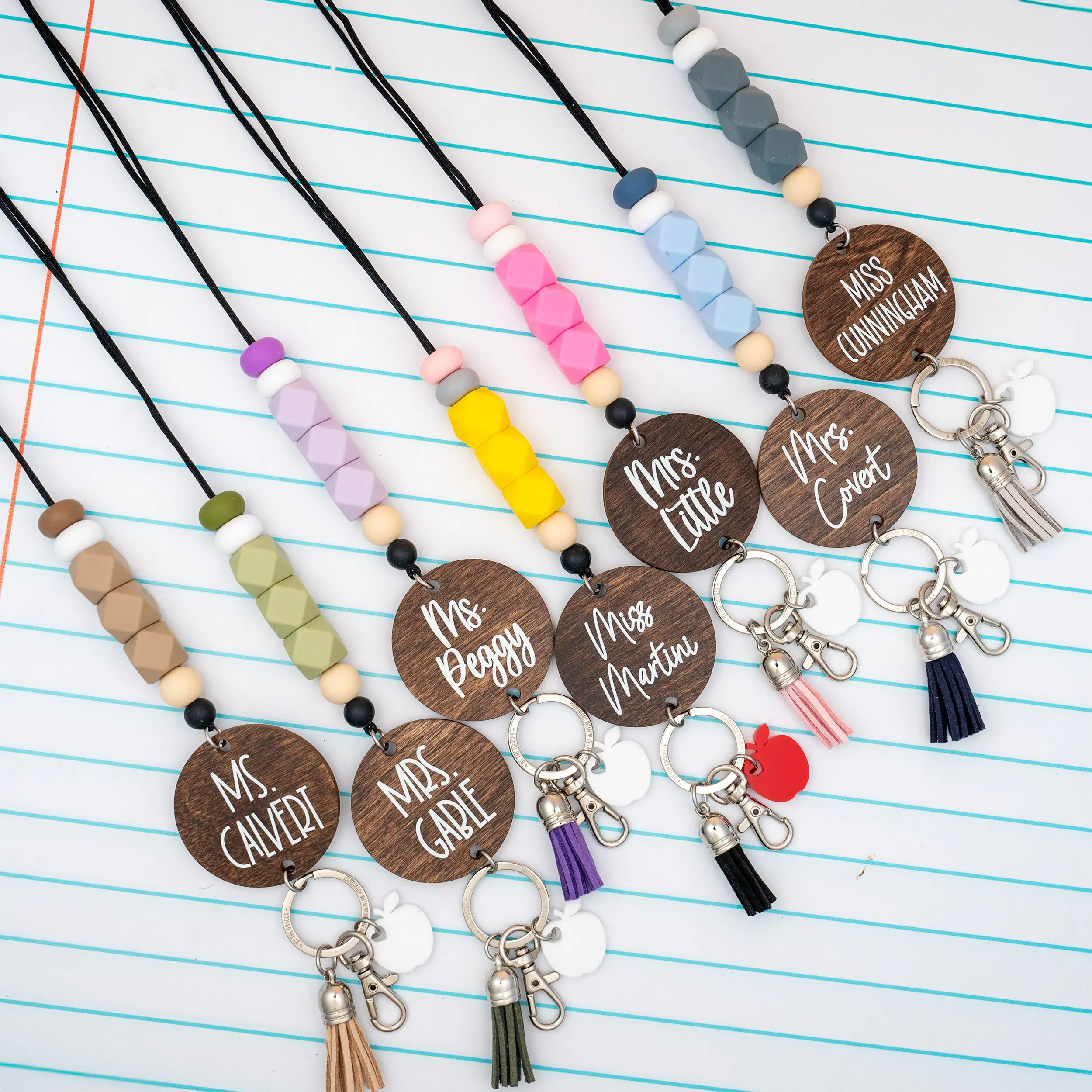 By the Graces Teach Lanyard - Great for ID Badges & Keys - Extremely Durable, Cute, & Stylish - Amazing and Affordable Teacher Gift