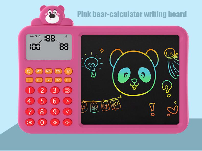 Interactive Math Drawing Toy for Kids Ages 3–8, Erase & Practice Addition Subtraction Multiplication Division, Screen-Free Learning Set with Talking Book