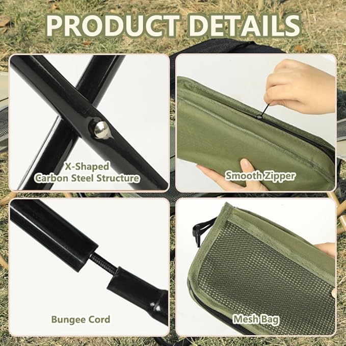 Foldable Backpack Stool, Portable Mini Outdoor Camping Folding Seat with Adjustable Shoulder Strap, Compact Ultra-Lightweight Collapsible Chair for Mountaineering, Hiking, Fishing Foldable Backpack Stool, Portable Mini Outdoor Camping Folding Seat with Adjustable Shoulder Strap, Compact Ultra-Lightweight Collapsible Chair for Mountaineering, Hiking, Fishing