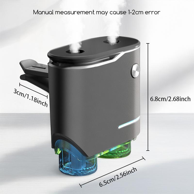 New Car Air Freshener Diffuser, Dual Sprayer Car Aroma Diffuser with 4/8 Essential Oils,Car Interior Accessories,Luxury Aromatherapy Gift Woody Fruity Aromatic