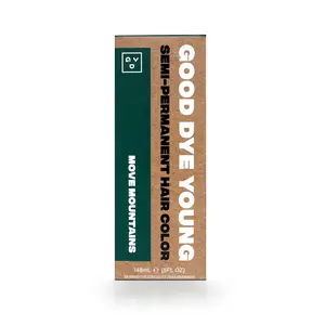 Good Dye Young Move Mountains Semi-Permanent Hair Color Dark Teal with Green Undertones 16-24+ Washes Cruelty-Free & Leaping Bunny Certified - Haircare, Fragrance