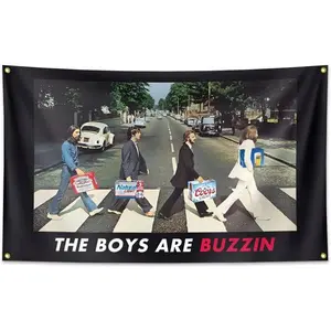 Gift Colorful Bedroom 40*30 Inch TapestryGeneric The Boys Are Buzzin Flag   Long Funny Poster Durable Cave Wall Flag Suitable For Indoor And Outdoor Decoration In College Dormitories. Lightweight