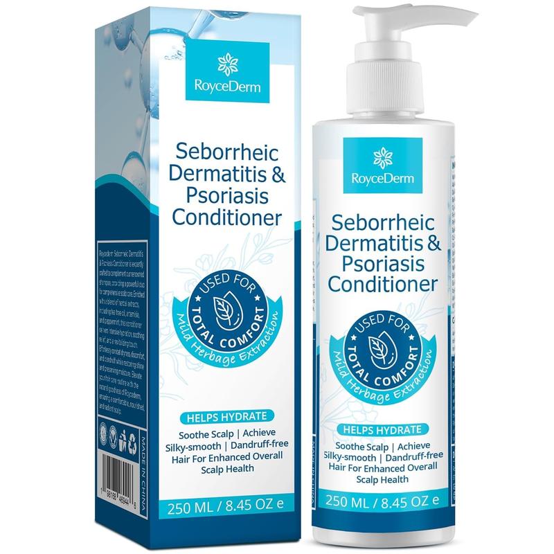 Roycederm Psoriasis Shampoo, Seborrheic Dermatitis Shampoo, Folliculitis Shampoo, Dandruff Shampoo, Scalp Psoriasis & Seborrheic Dermatitis Treatment, Dry Itchy Scalp Treatment
