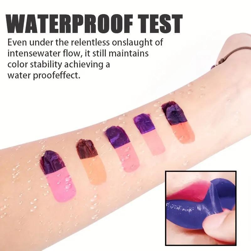 Multi Color Tearable Lipstick - Durable Waterproof Natural Coloring Non-Stick to Cup Available in Multiple Colors for Makeup and Cosmetic Use Dailydish Lipstick Long Lasting Glossy Formula