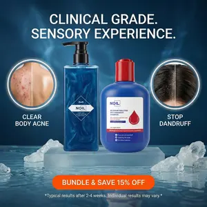 NOIL Anti-Dandruff Selenium Shampoo + NOIL AHA/BHA Body Acne Wash Duo Set