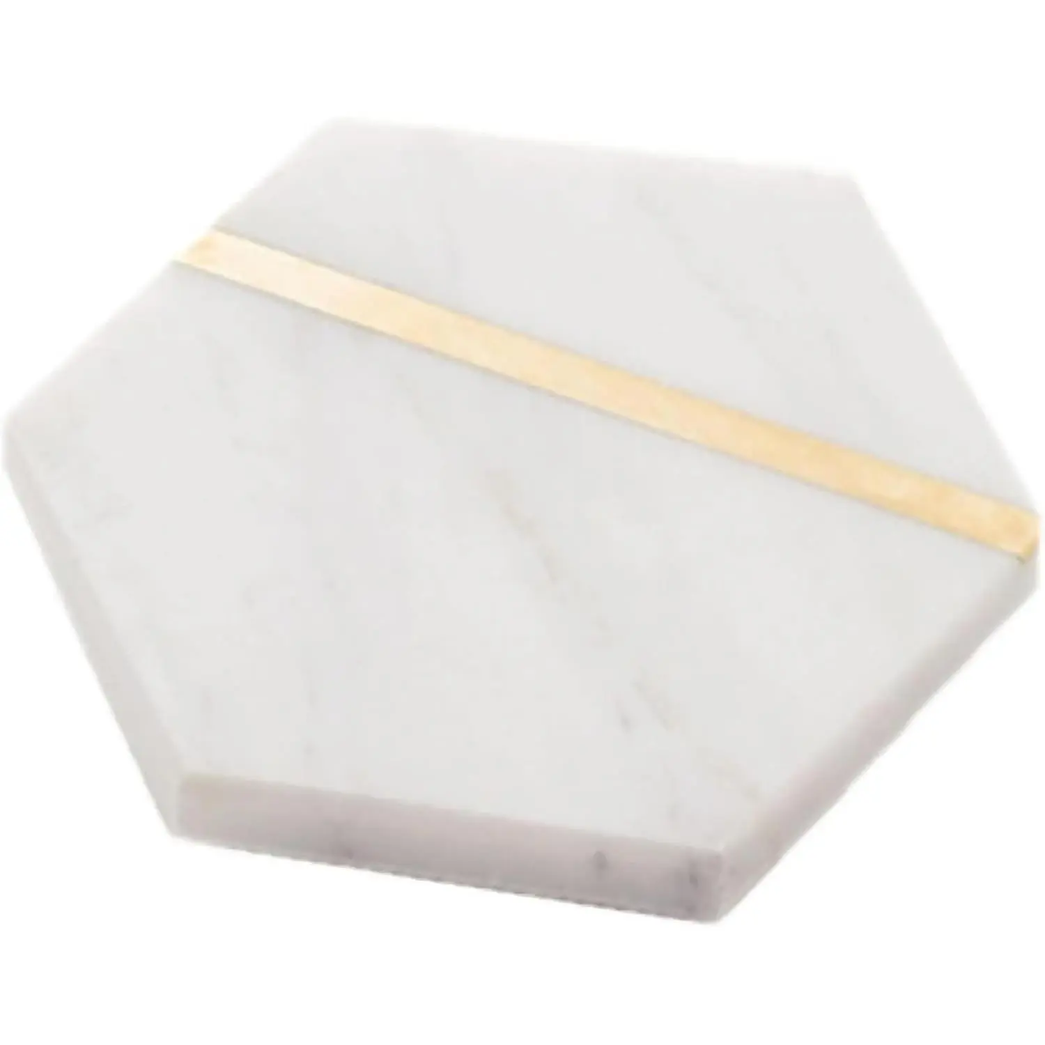 6-Piece Natural Marble Tableware Coasters, Luxury Modern Aesthetic Semi-Absorbent Stone Coasters for Coffee Table Home Decor