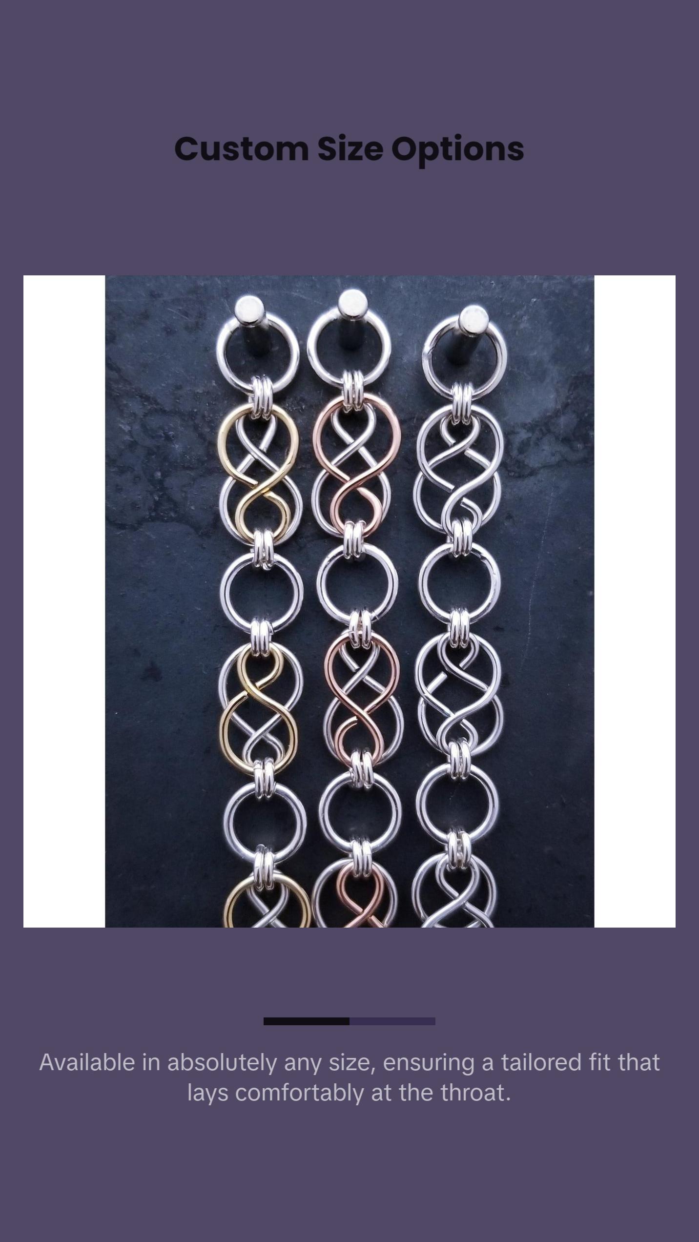 ETERNAL Collar, Various Metal Choices