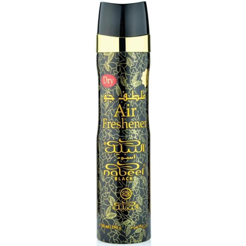 Nabeel Perfumes | Nabeel Black - Air Freshener - Heritage Collection - 10 oz (300ML) - Lavendar and Cinnamon Fragrance Room Scented