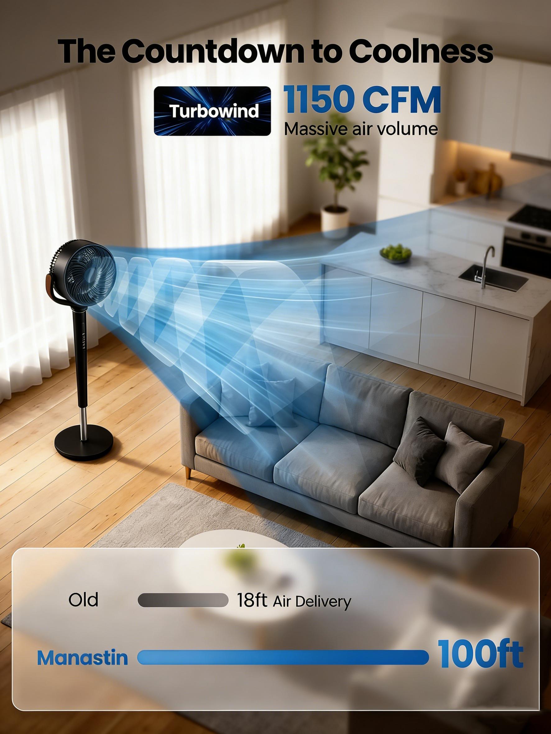 Fan for Bedroom, 120° Oscillating Standing Fans, Quiet Floor Fan with DC Motor, 100ft Pedestal Fans for Room, 16 Speeds, 4 modes, 30dB,, 37-45" Adjustable Height, 12H Timer,With ambient lighting Fan for Bedroom, 120° Oscillating Standing Fans, Quiet Floor Fan with DC Motor, 100ft Pedestal Fans for Room, 16 Speeds, 4 modes, 30dB,, 37-45" Adjustable Height, 12H Timer,With ambient lighting