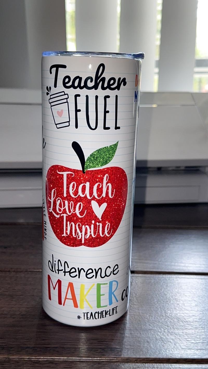 Teacher tumbler 20 oz Bottle Drinkware
