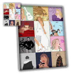 5D Diamond Painting Kit for Adults – Record Music Themed DIY Diamond Art Wall Decor Craft