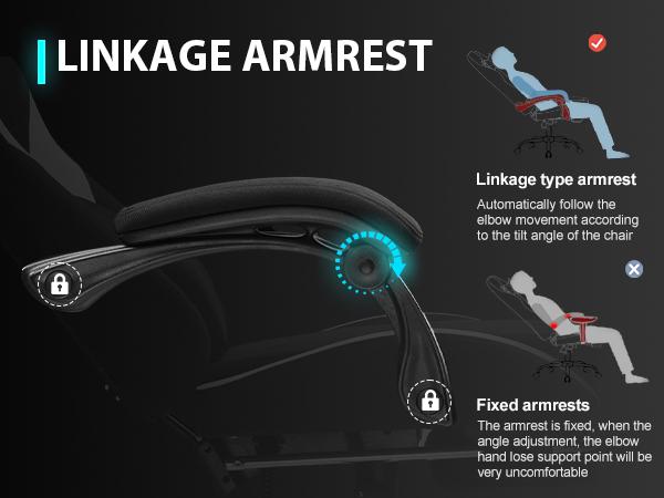 【Latest Fifth Generation Upgrade】Office Gaming Chair, equipped with pocket spring seat cushion and memory foam lumbar support, an ergonomic reclining office chair, mesh rotating wheels task chair, and fabric office chair upholstery