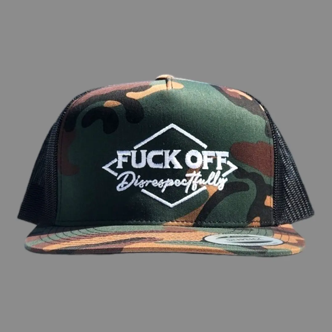 F off Disrespectfully Trucker Snapback Hat