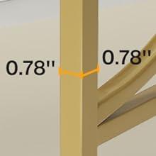 【BTS ONLY】Tribesigns 41" Computer Desk with 2 Drawers, Modern Study Writing Desk with Metal Frame for Home Office, Bedroom, White & Gold