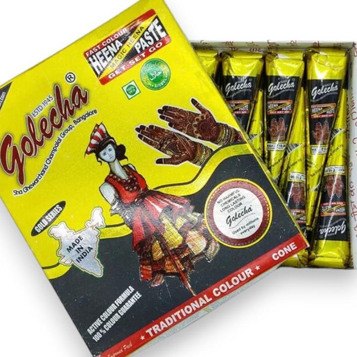 Golecha | Black Henna Paste | 100% Color Guarantee | Active Color Formula | Fast Color | Single Piece Makeup Cosmetic Golecha | Black Henna Paste | 100% Color Guarantee | Active Color Formula | Fast Color | Single Piece Makeup Cosmetic