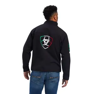 New Team Softshell Brand Jacket MEX BLACK