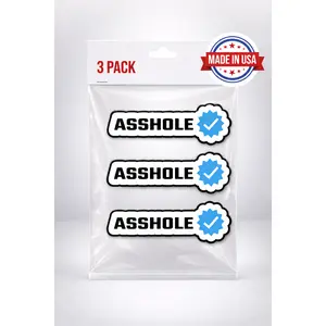 Certified A$$hole Sarcastic Vinyl Sticker â€“ Waterproof, UV Resistant, Durable