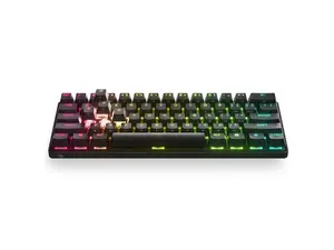 SteelSeries Apex Pro Mini Wireless Mechanical Gaming Keyboard - World's Fastest Keyboard - Adjustable Actuation - Compact 60% Form Factor - RGB - PBT Keycaps - Bluetooth 5.0 - 2.4GHz - USB-C