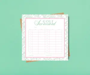 Golf Scorecard Notepad