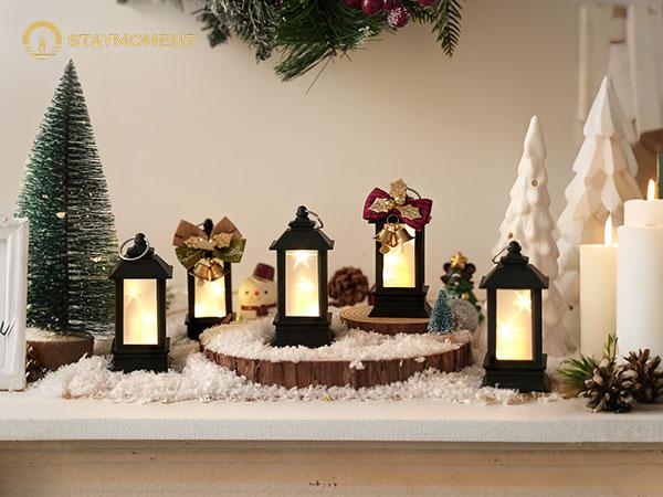 Set of 24 Lanterns Decorative Indoor: Starlight Mini LED Lantern for Centerpiece Table Decorations Halloween Christmas Wedding Party Camping Decor