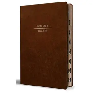 Biblia Bilingüe Reina Valera 1960 (Esv) Letra Grande Símil Piel Marrón Con Índice/ Bilingual Bible Rvr 1960 (Esv) Large Print Brown Leathersoft with T -- Reina Valera Revisada 1960, Paperback