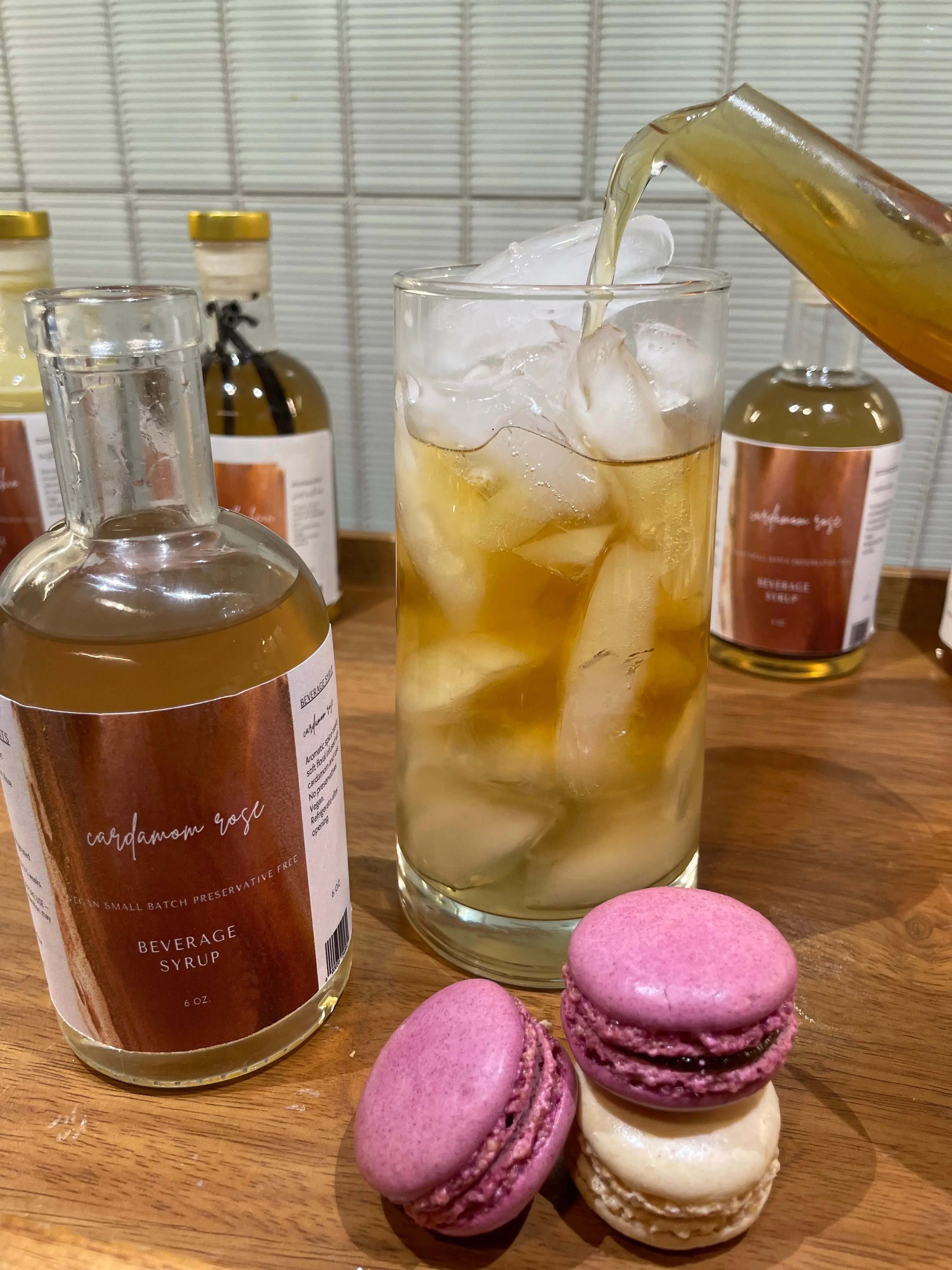 Cardamom Rose--Natural Beverage Syrup