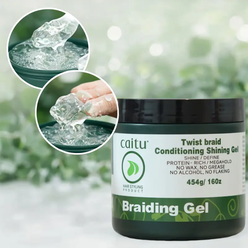 Braiding Gel for Twists, Braids & Locs, Extreme Hold, No Flakes, Smooth Finish for Sleek Long-Lasting Styles, Hair Styling Product